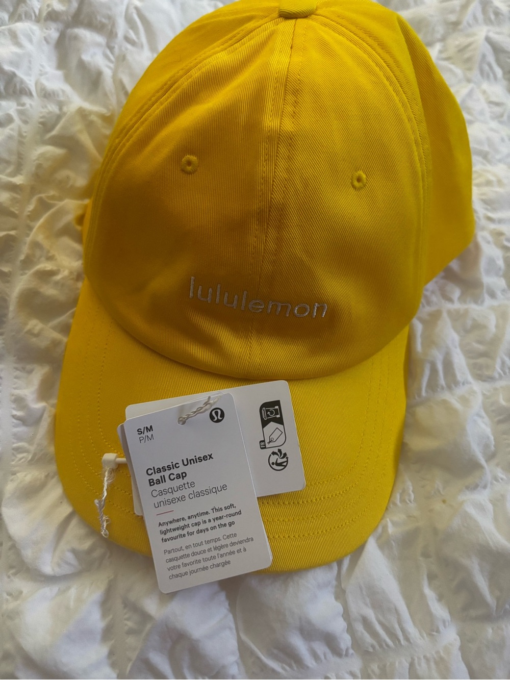 lululemon athletica Yellow Classic Ball Cap Size Small